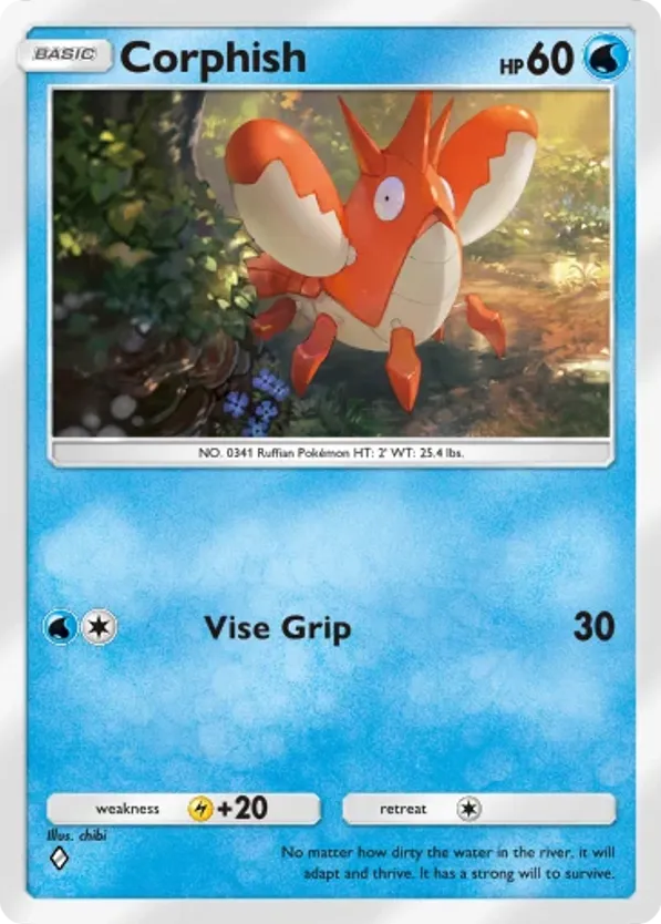Corphish card front