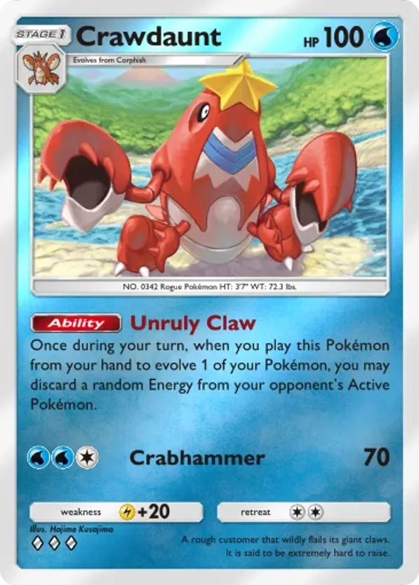 Crawdaunt card front