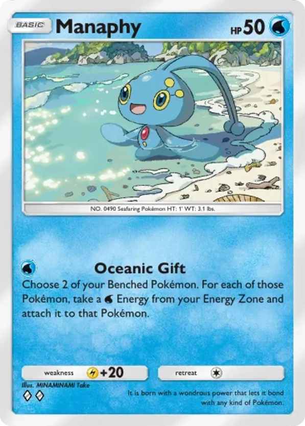 Manaphy card front