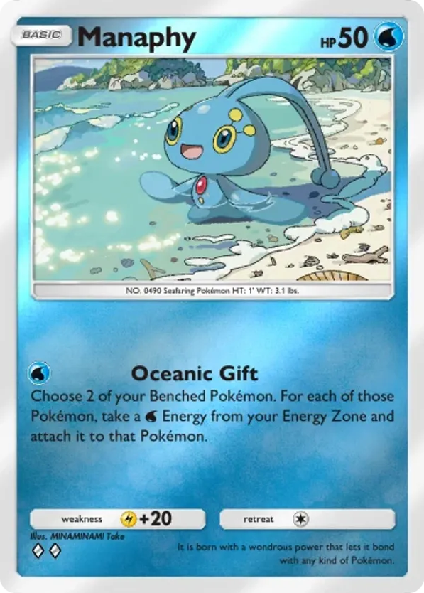 Manaphy card front