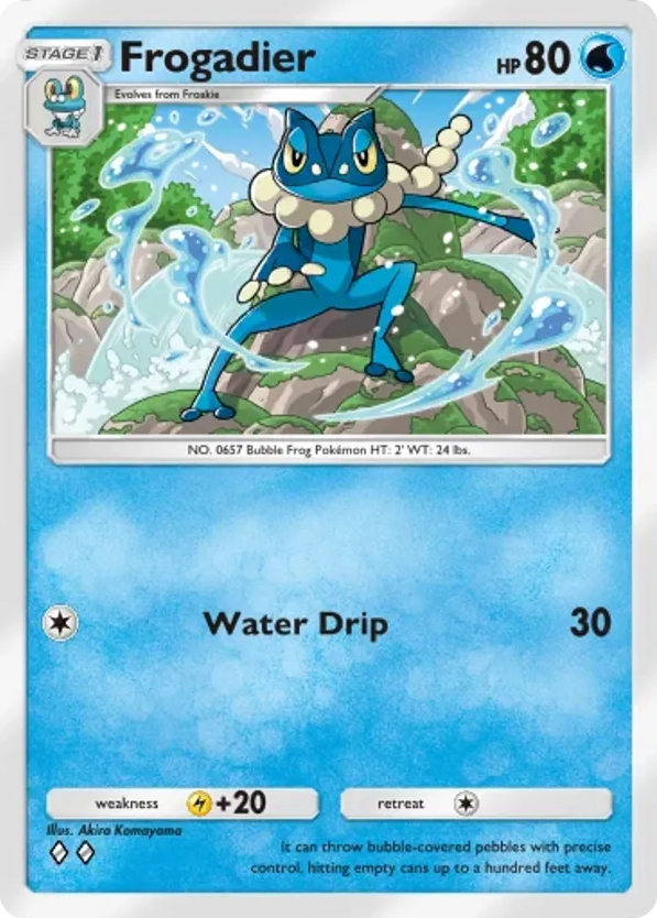 Frogadier card front