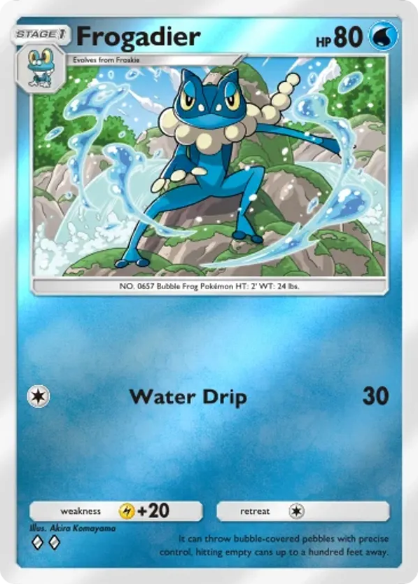 Frogadier card front