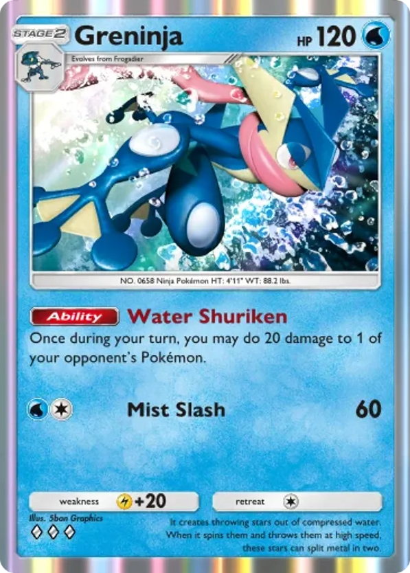 Greninja card front