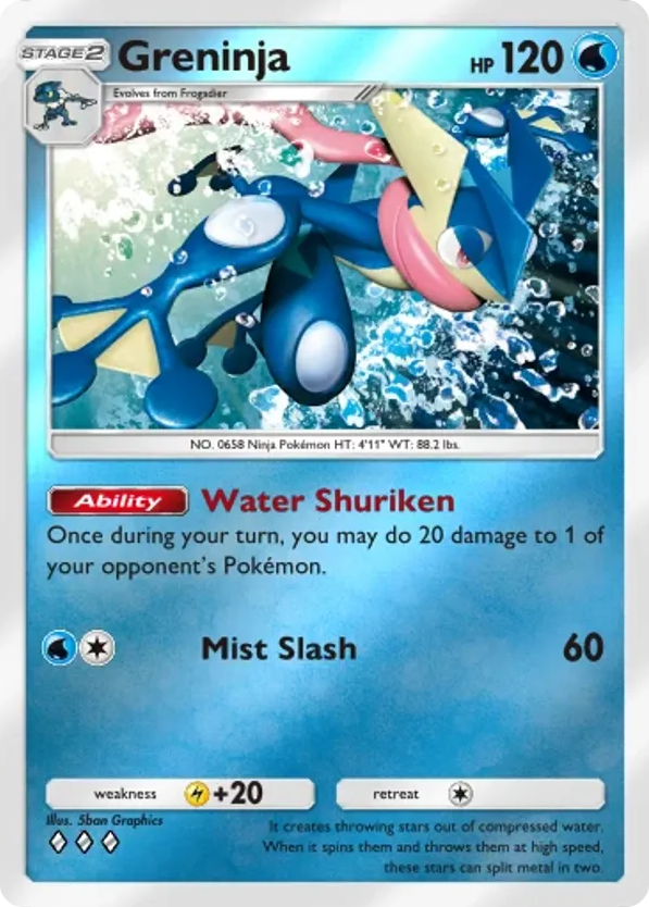 Greninja card front