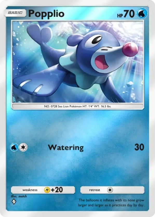 Popplio card front