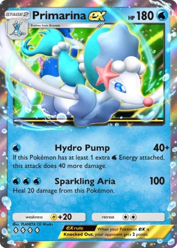 Primarina ex card front