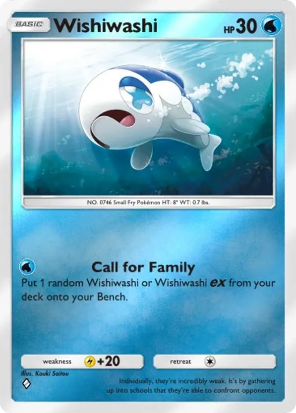 Wishiwashi card front