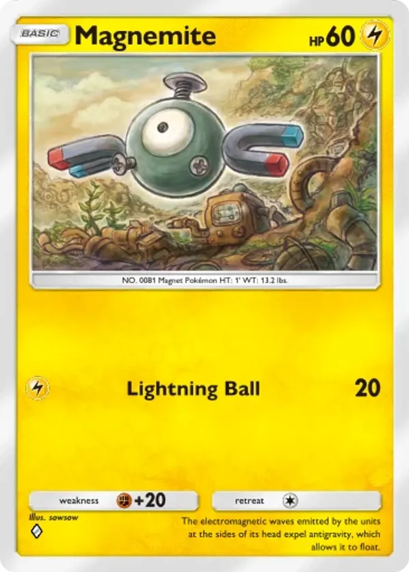 Magnemite card front