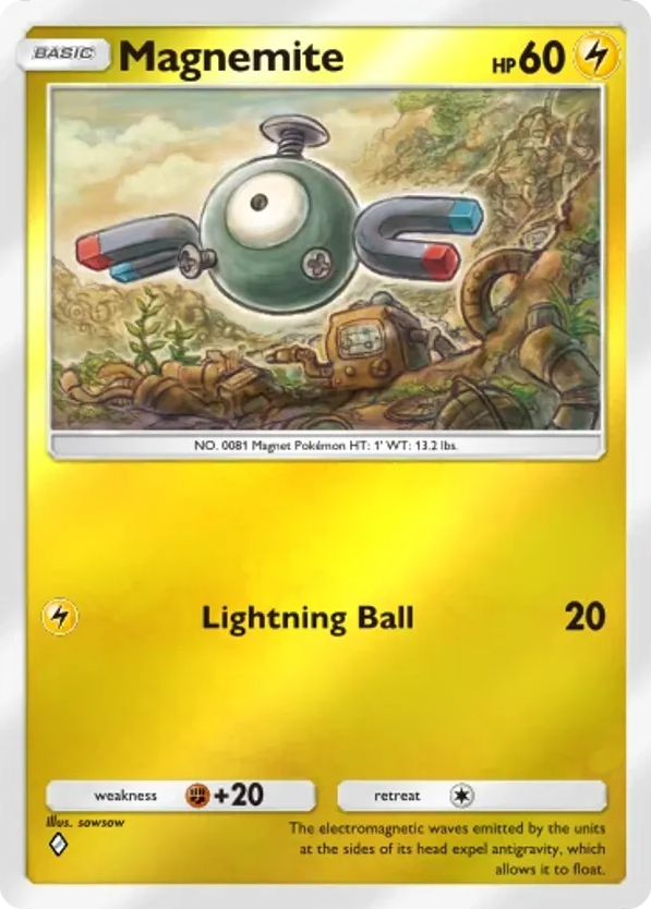 Magnemite card front