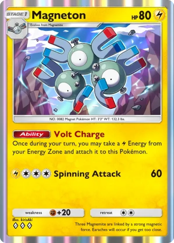 Magneton card front