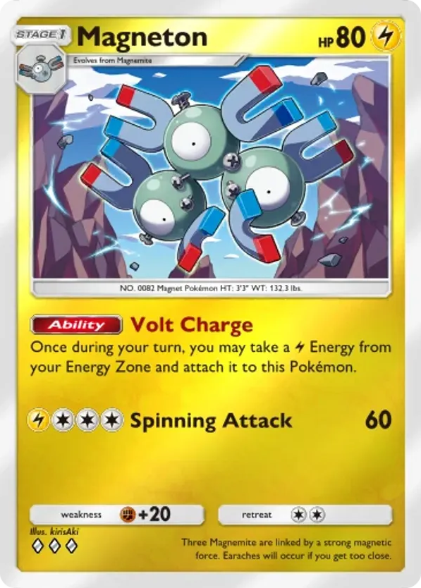 Magneton card front