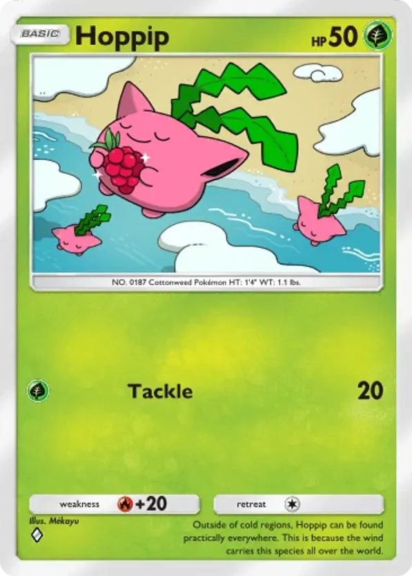 Hoppip card front