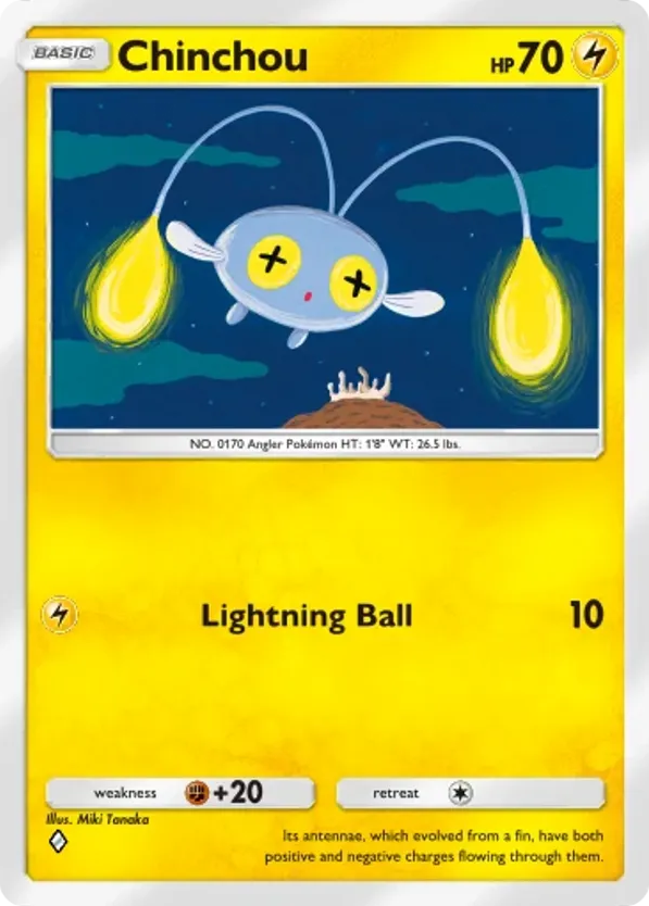 Chinchou card front