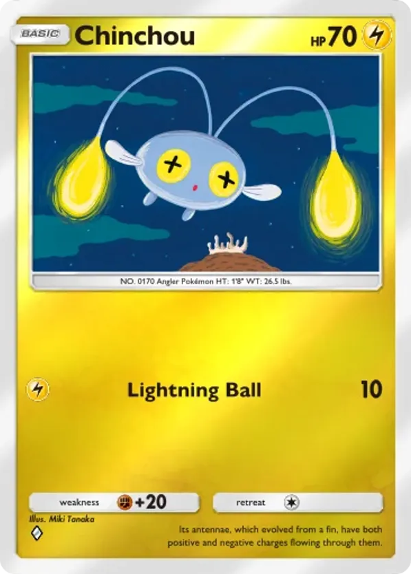 Chinchou card front