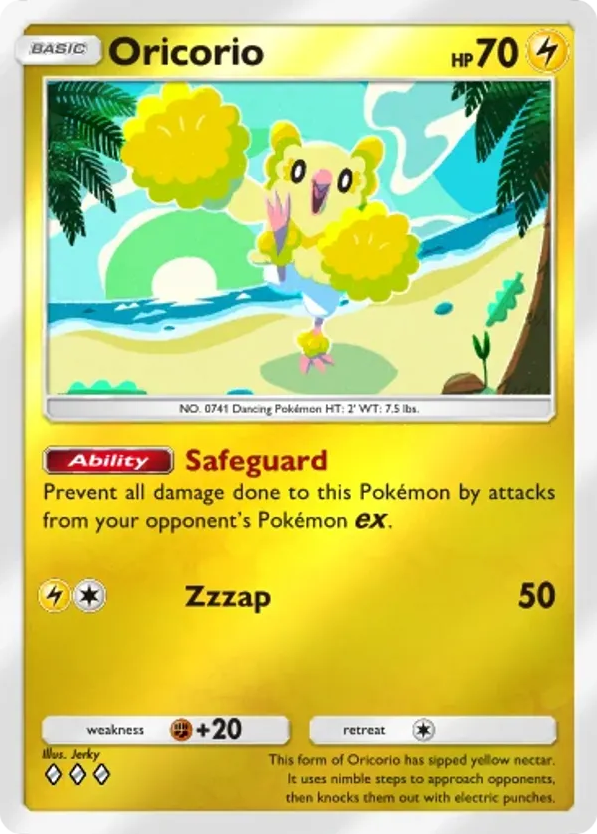Oricorio card front