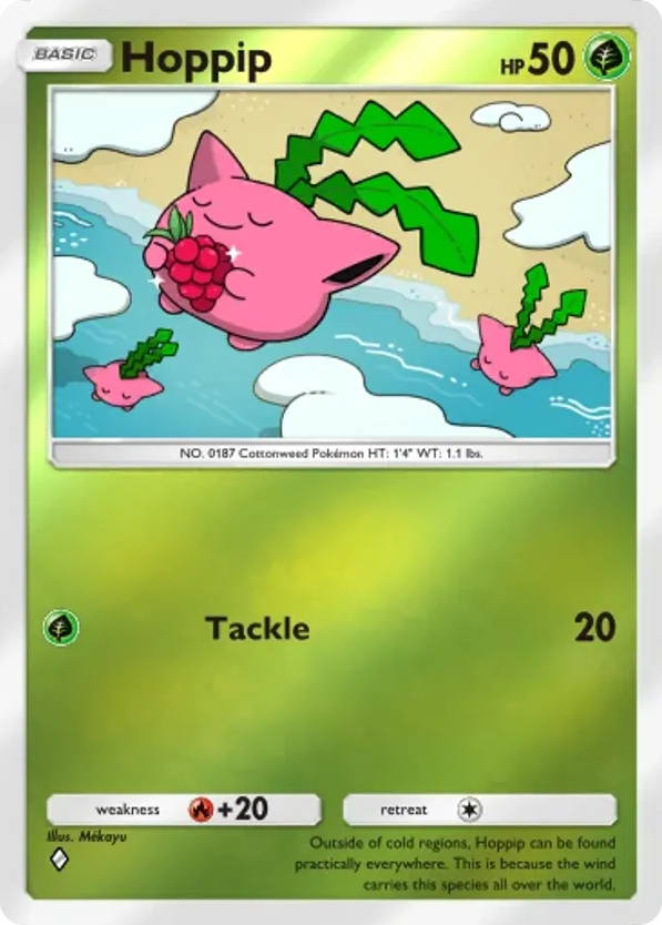 Hoppip card front