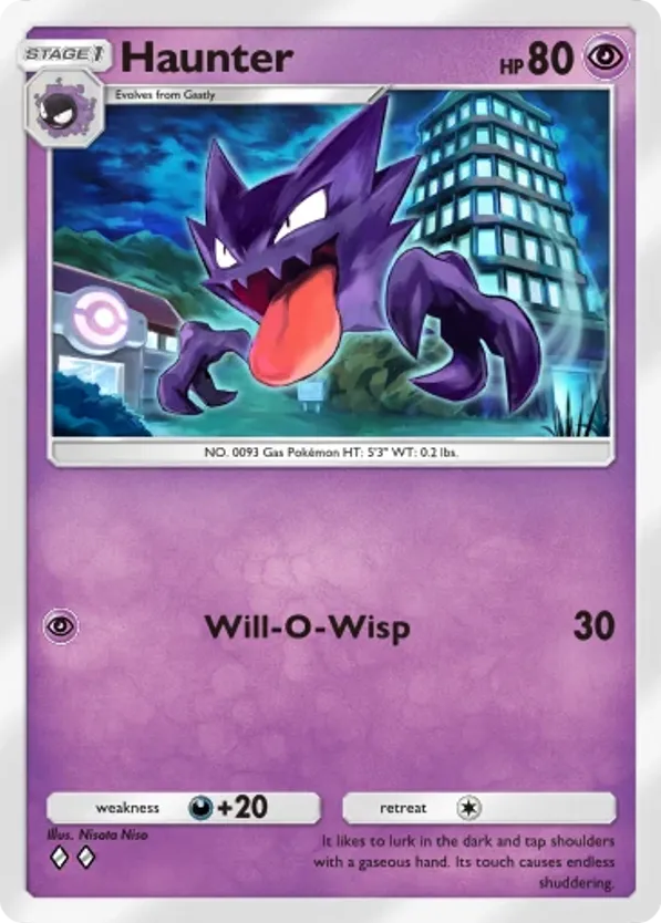 Haunter card front