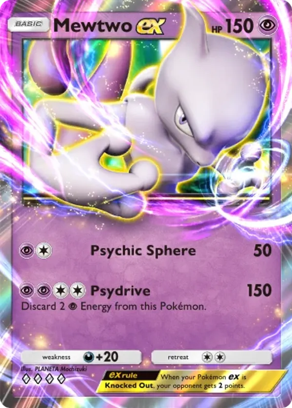 Mewtwo ex card front