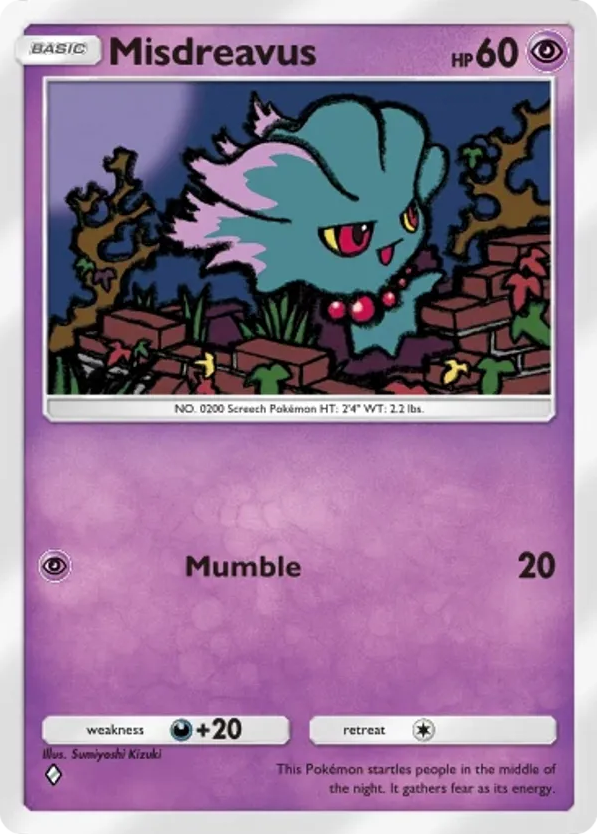 Misdreavus card front