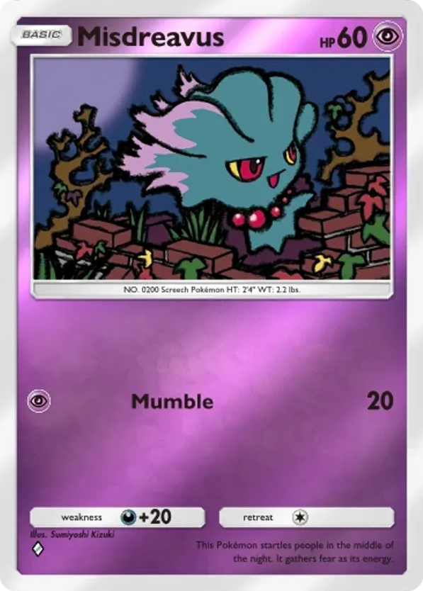 Misdreavus card front