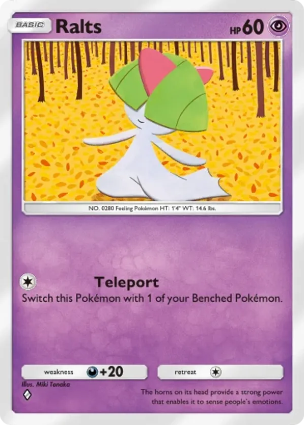 Ralts card front