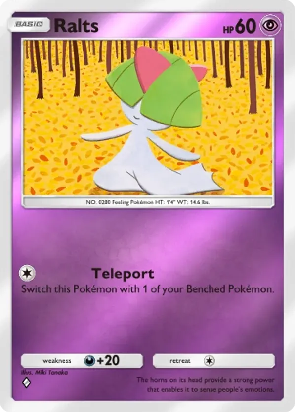Ralts card front