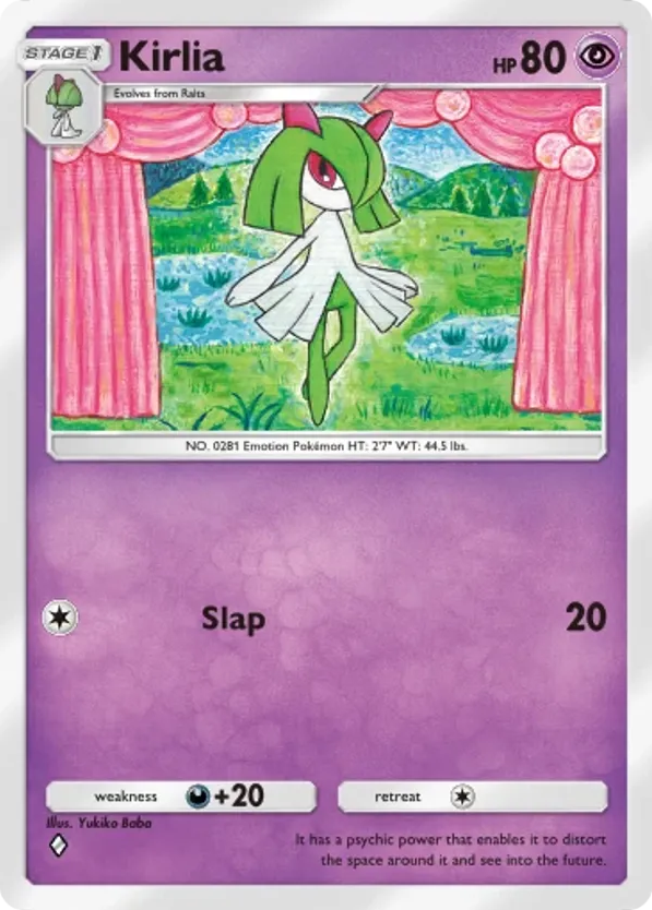 Kirlia card front