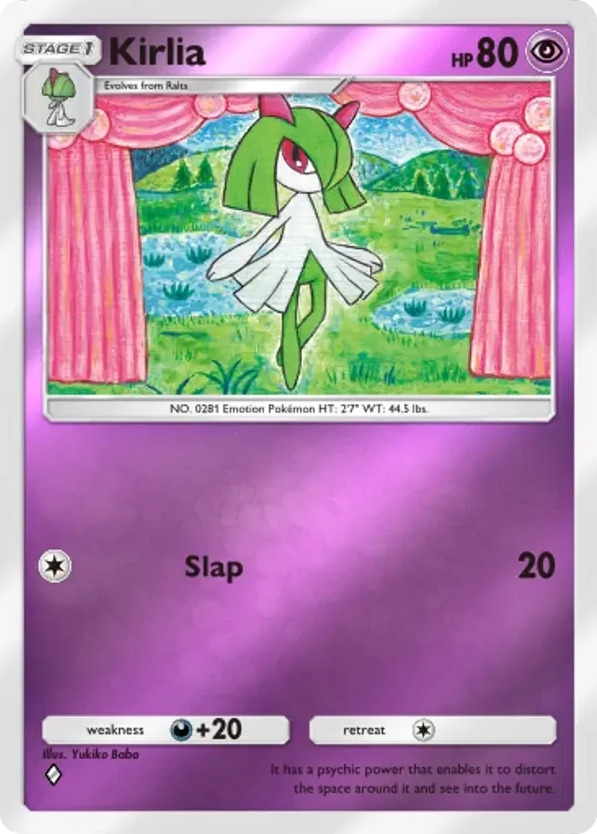 Kirlia card front