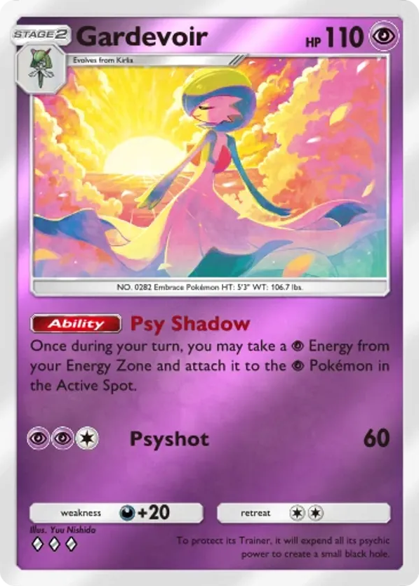 Gardevoir card front