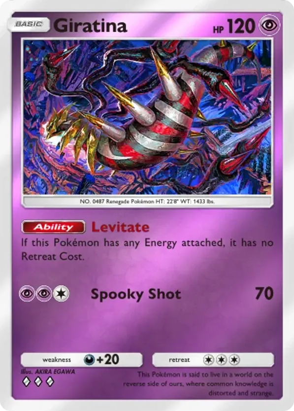 Giratina card front