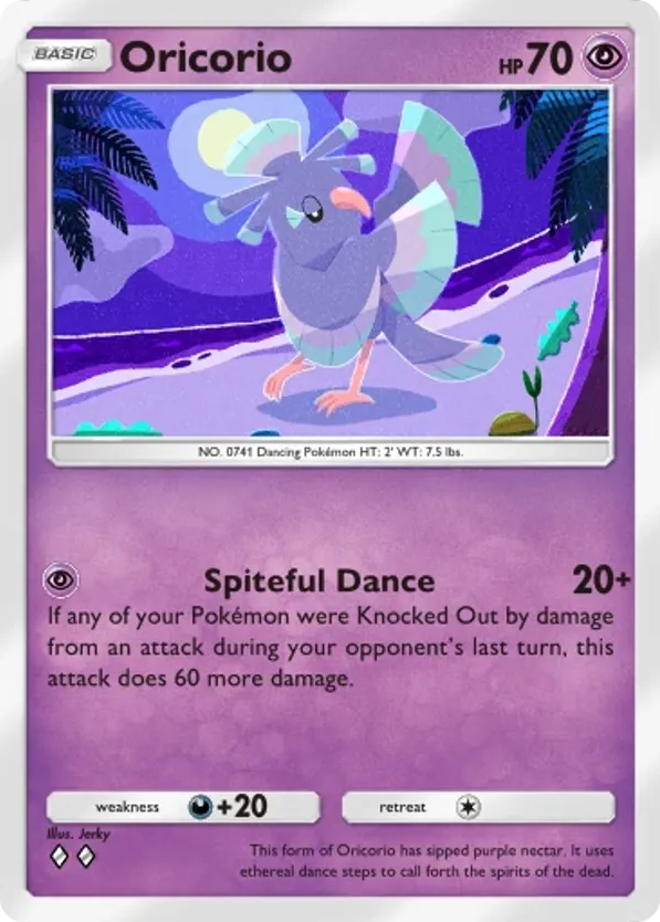 Oricorio card front