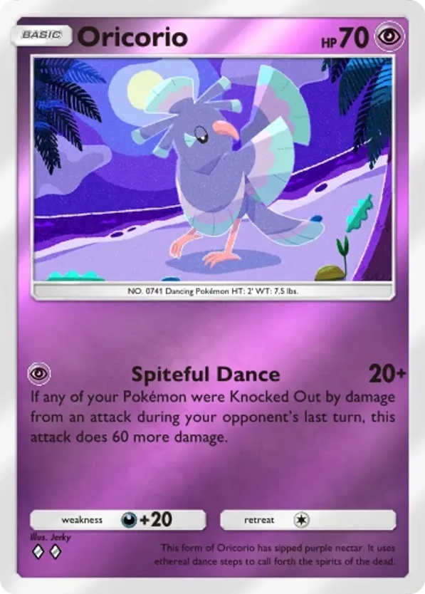 Oricorio card front