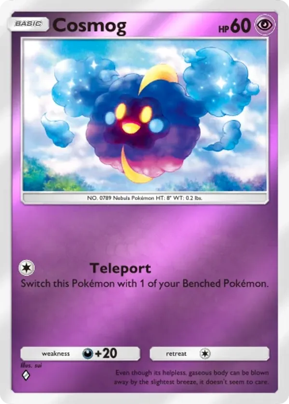 Cosmog card front
