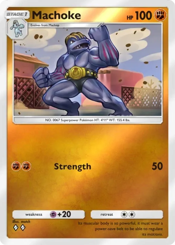 Machoke card front