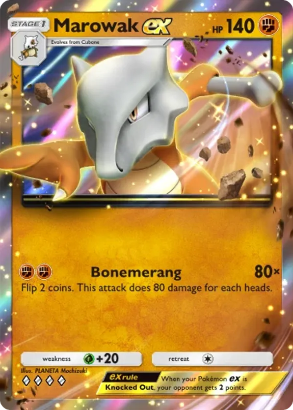 Marowak ex card front