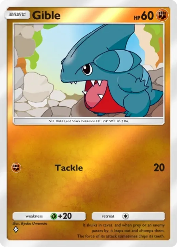 Gible card front