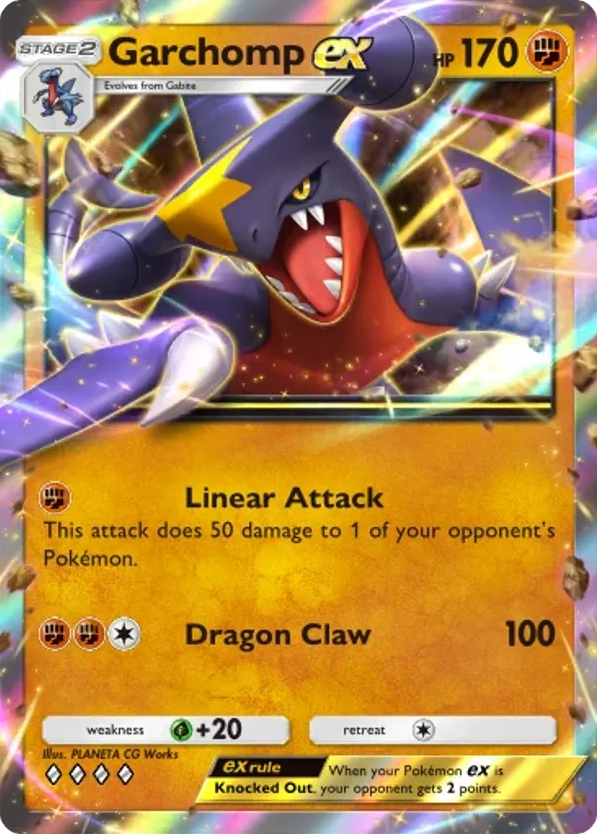 Garchomp ex card front