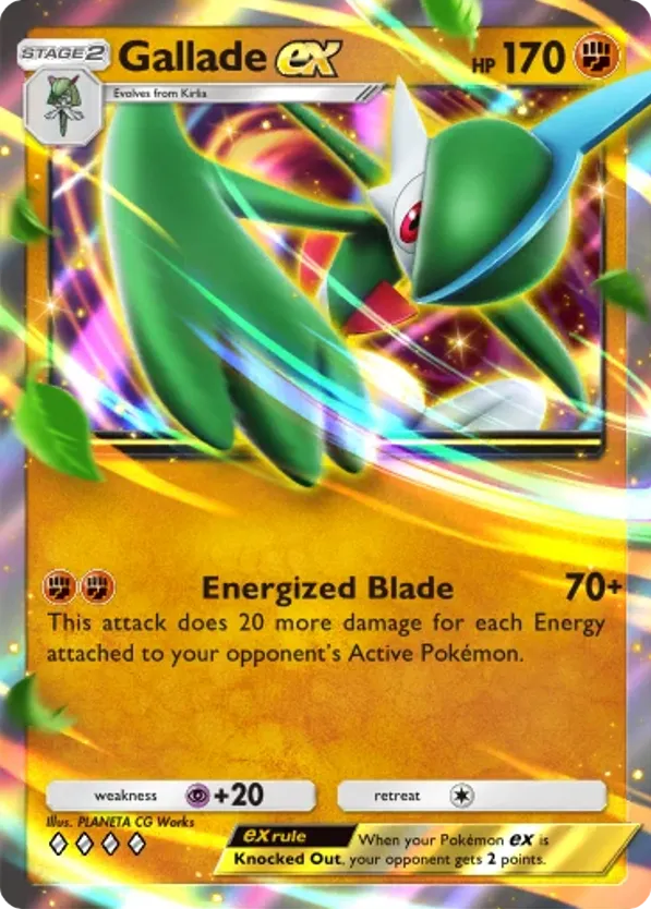 Gallade ex card front
