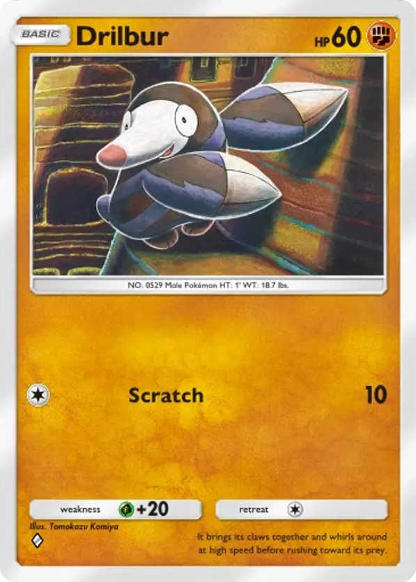 Drilbur card front