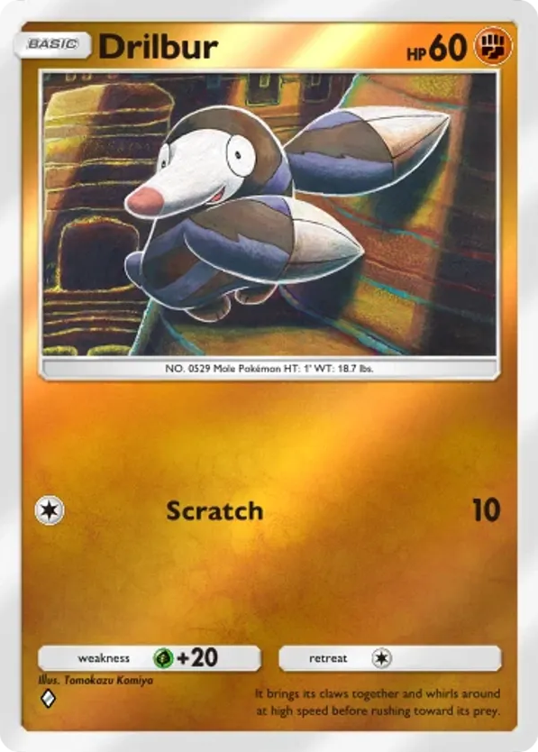 Drilbur card front