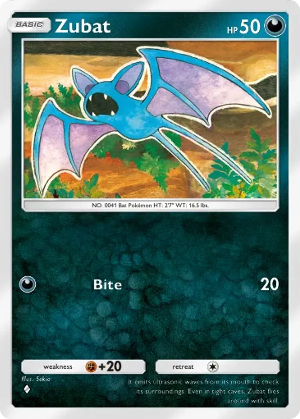 Zubat card front