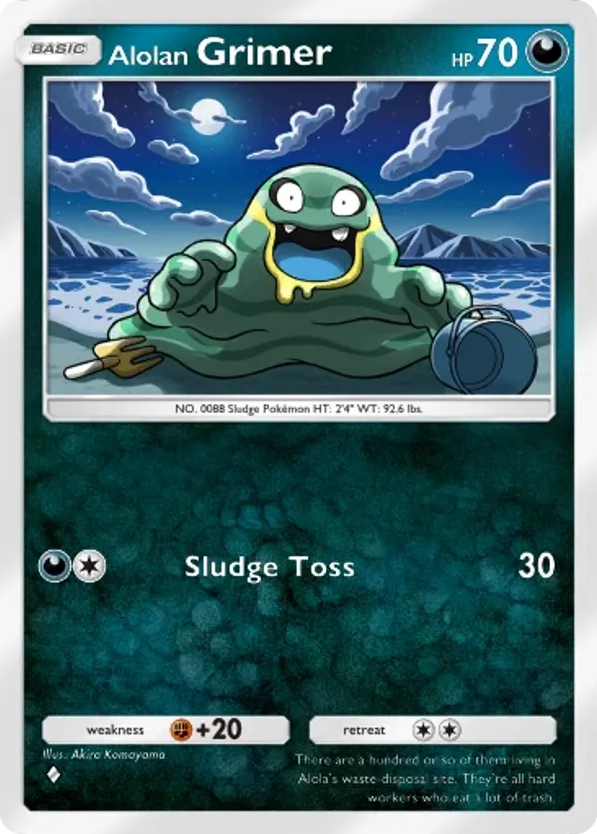 Alolan Grimer card front