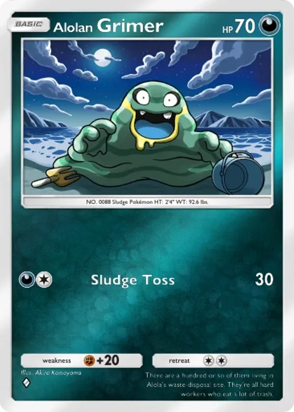 Alolan Grimer card front