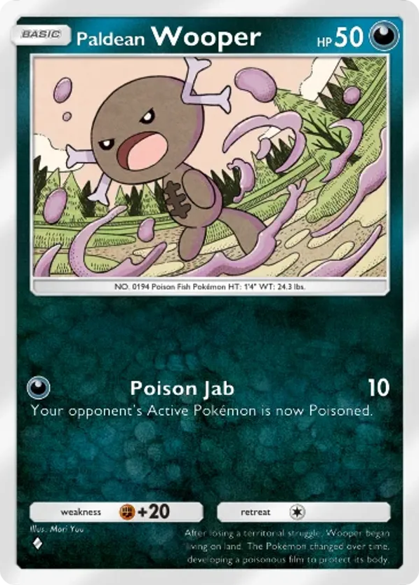 Paldean Wooper card front