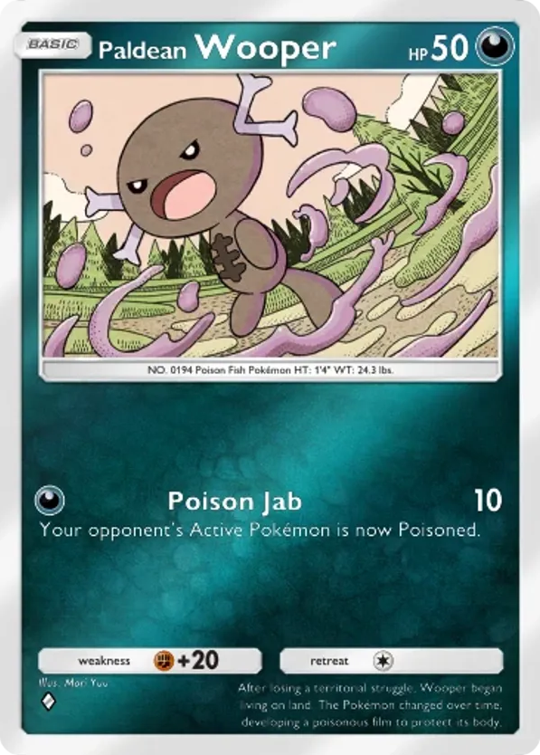 Paldean Wooper card front