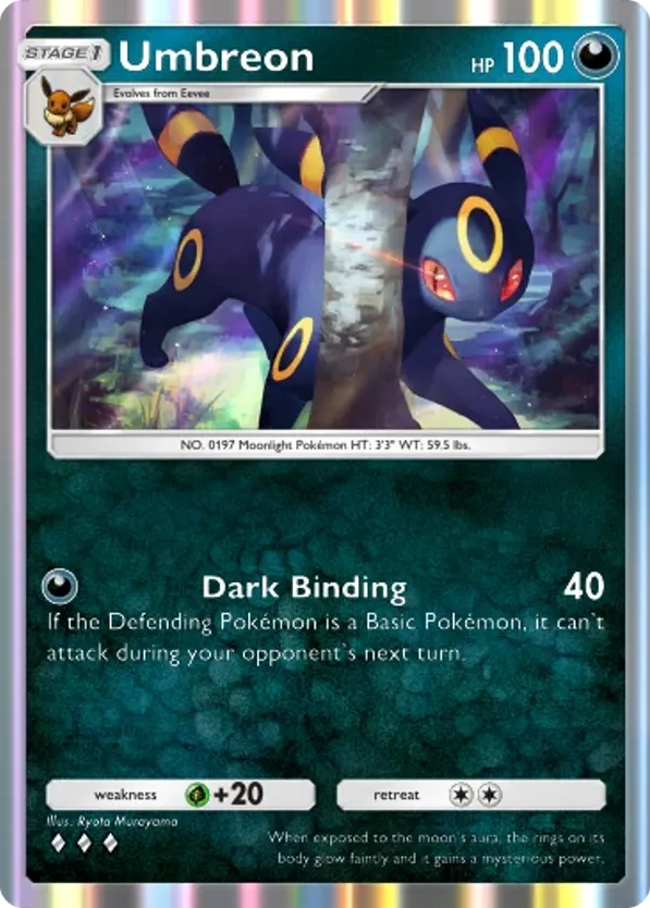 Umbreon card front