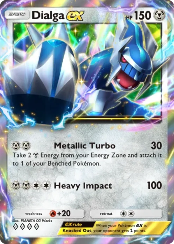 Dialga ex card front