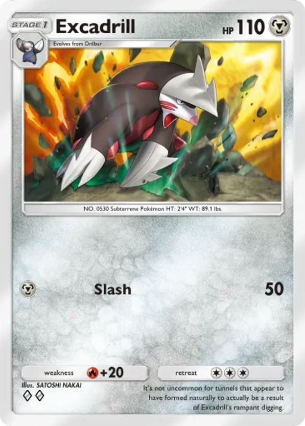 Excadrill card front