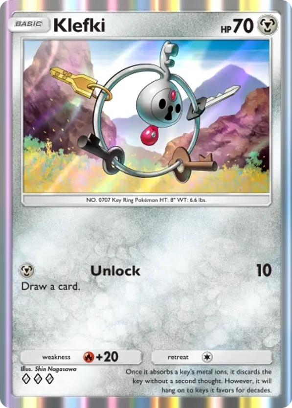 Klefki card front
