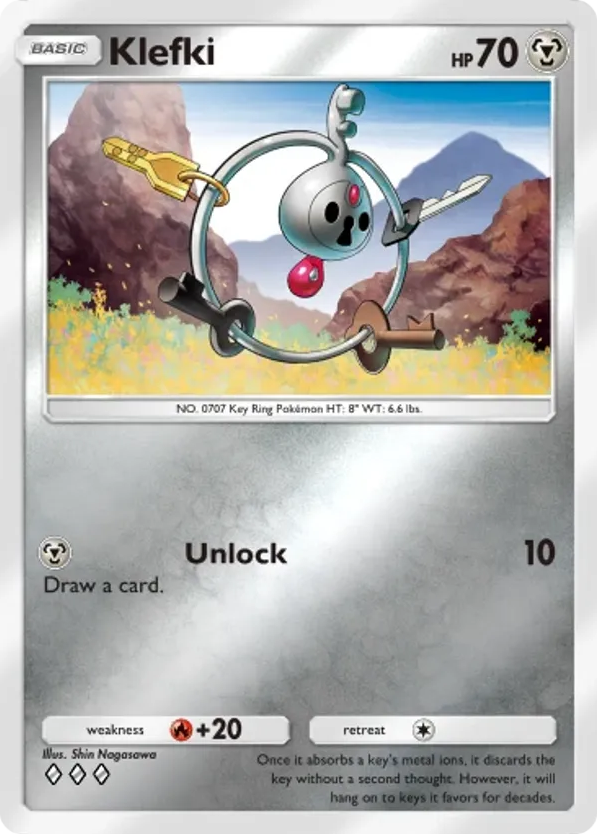 Klefki card front